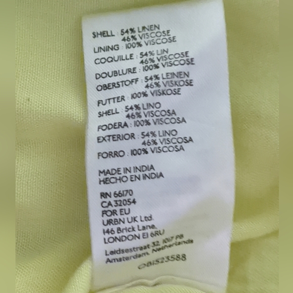 Anthropologie - The Somerset Maxi Dress Tiered: Linen | Lemon Yellow | Size XSP - Picture 4 of 17